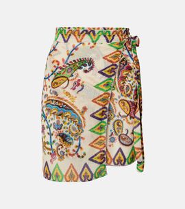 Etro Etro Paisley sheer beach cover-up