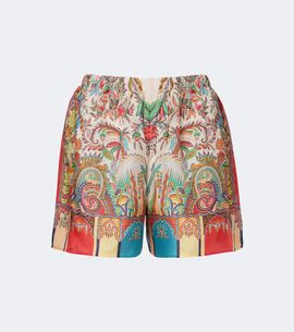 Etro Etro Paisley silk satin shorts