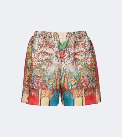 Etro Etro Paisley silk satin shorts