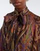 Etro Etro Paisley tie-neck silk minidress - 3