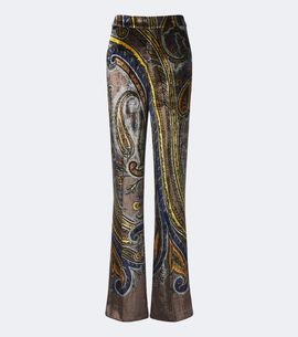 Etro Etro Paisley velvet flared pants
