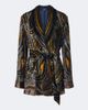 Etro Etro Paisley velvet wrap blazer - 1