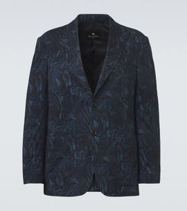 Etro Etro Paisley wool-blend jacquard blazer