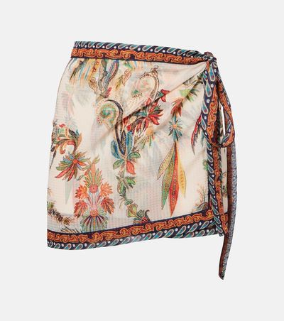 Etro Etro Paisley wrap skirt