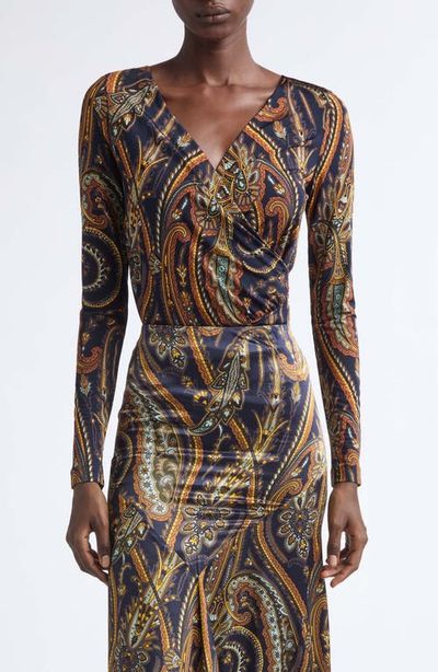 Etro Etro Paisley Wrap Top