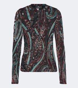 Etro Etro Patch-appliqué paisley top