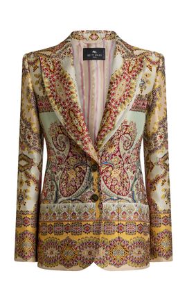 Etro Etro Patterened CottonBlend Blazer