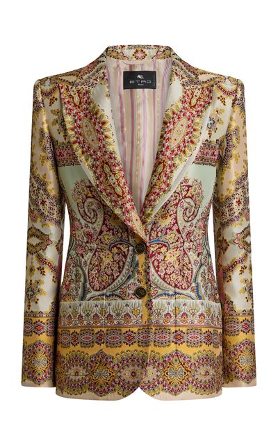 Etro Etro Patterened CottonBlend Blazer