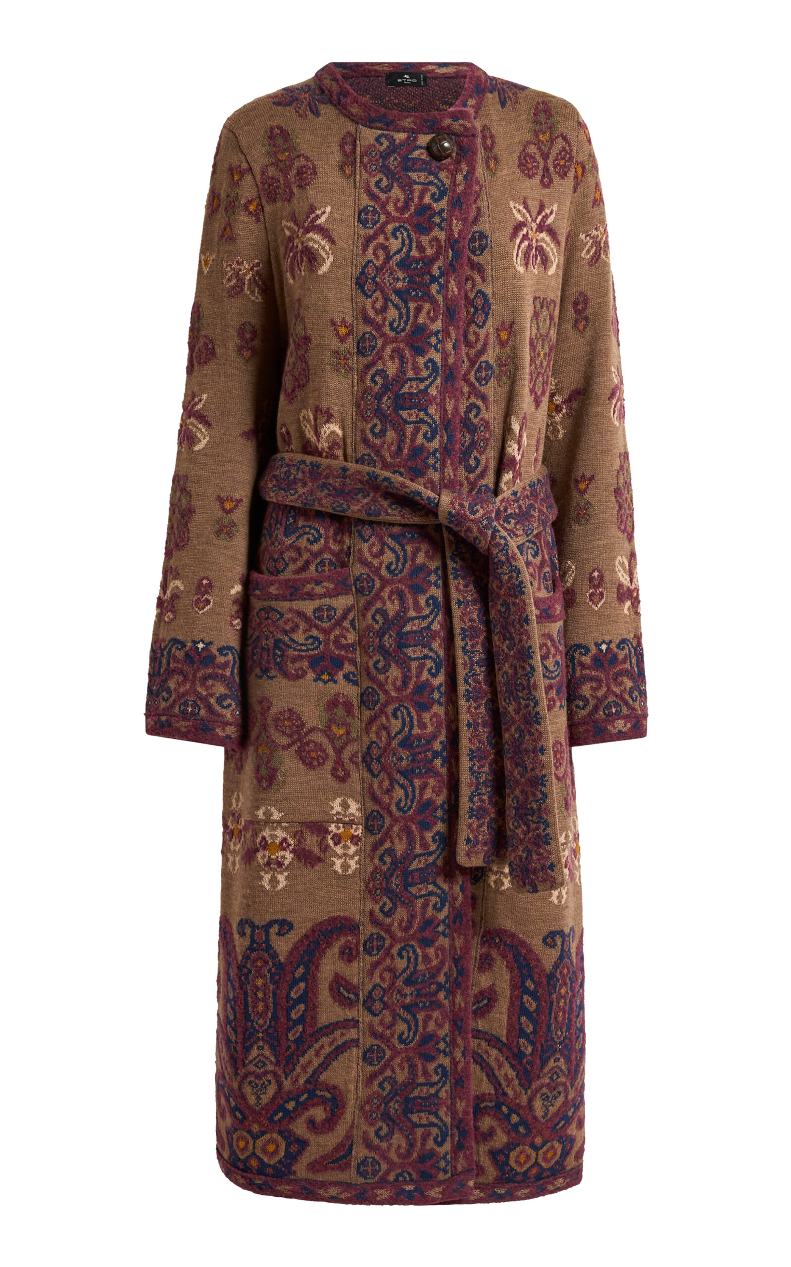 Etro Etro Patterned Belted Coat
