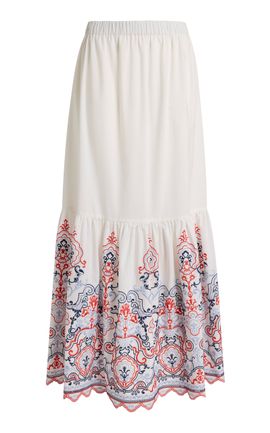 Etro Etro Patterned CottonBlend Maxi Skirt