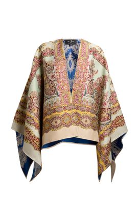 Etro Etro Patterned Leather Cape