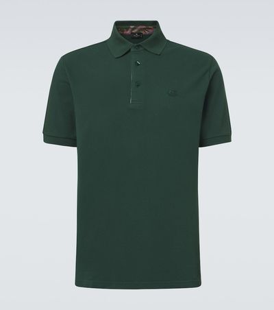 Etro Etro Pegaso cotton piqué polo shirt
