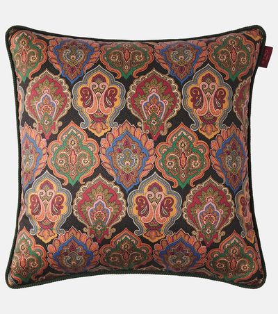 Etro Etro Pegaso Paisley cotton cushion