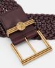 Etro Etro Pegaso woven leather belt - 3