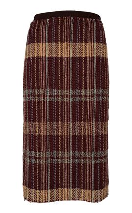 Etro Etro Plaid CottonBlend Midi Skirt