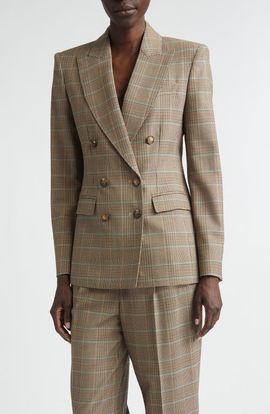 Etro Etro Plaid Double Breasted Blazer