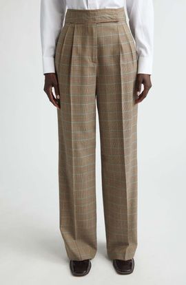 Etro Etro Plaid Stretch Wool Trousers