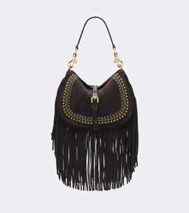 Etro Etro Pony Medium studded suede shoulder bag