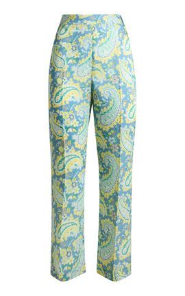 Etro Etro Printed Cropped StraightLeg Pants
