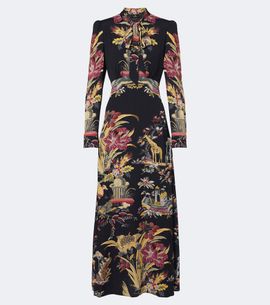 Etro Etro Printed crêpe de chine maxi dress