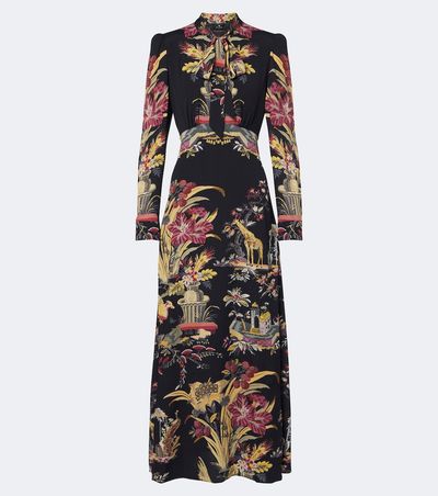 Etro Etro Printed crêpe de chine maxi dress