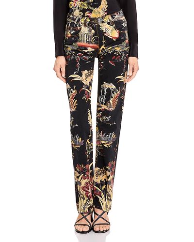 Etro Etro Printed Denim Jeans in Printed Black