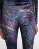 Etro Etro Printed high-rise velvet flared pants - 4