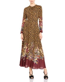 Etro Etro Printed Long Sleeve Maxi Dress