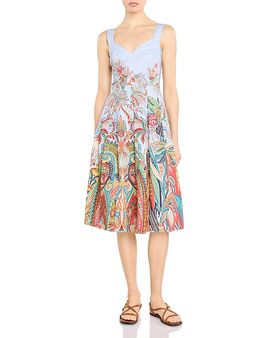 Etro Etro Printed Midi Apron Dress