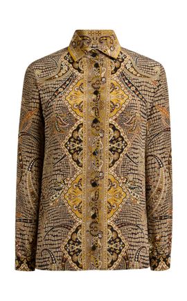 Etro Etro Printed Silk Mini Shirt