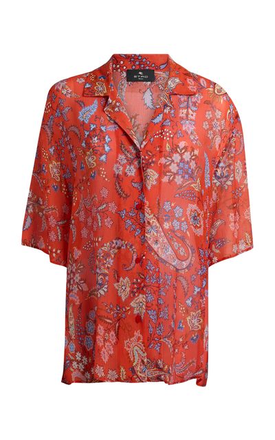 Etro Etro Printed SilkBlend Shirt