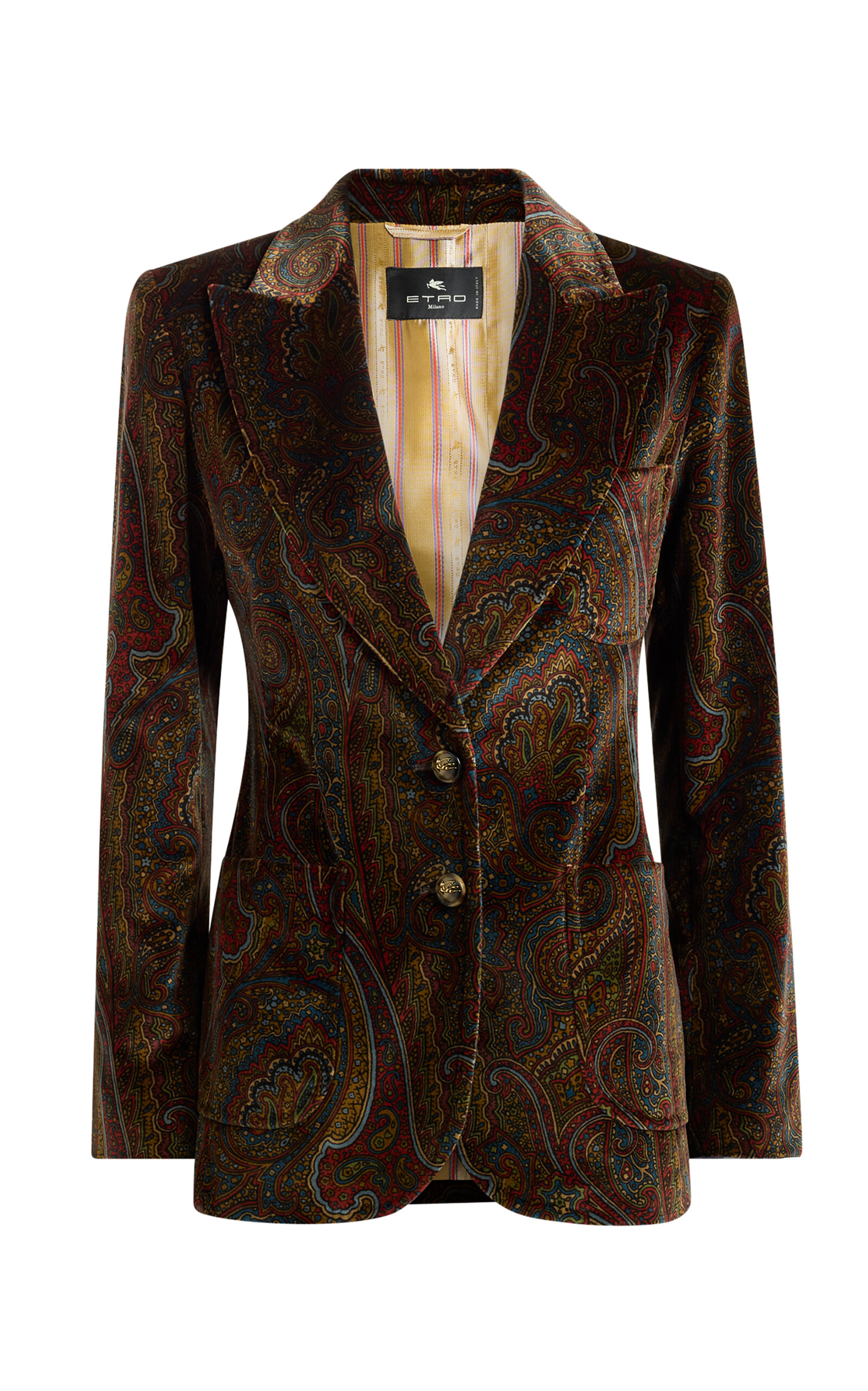 Etro Etro Printed StretchCotton Blazer