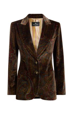 Etro Etro Printed StretchCotton Blazer