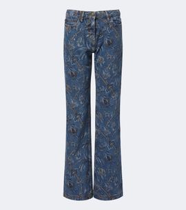 Etro Etro Printed wide-leg jeans