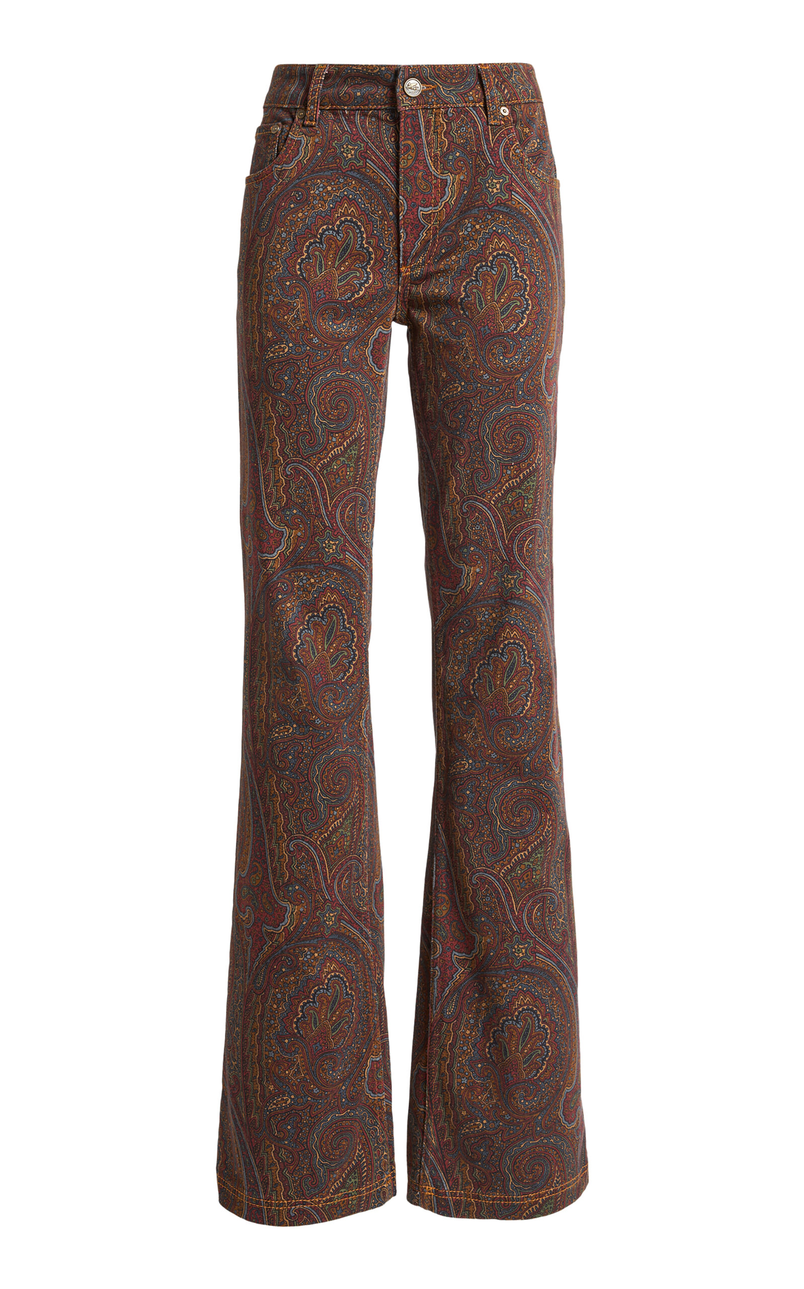 Etro Etro Printeed StretchDenim Flared Jeans