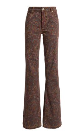 Etro Etro Printeed StretchDenim Flared Jeans