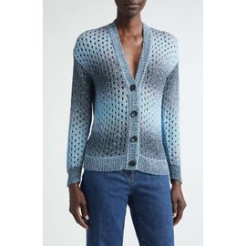 Etro Etro Sequin Embellished Open Stitch Ombré Cardigan