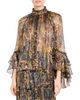 Etro Etro Silk Blend Metallic Paisley Blouse - 1