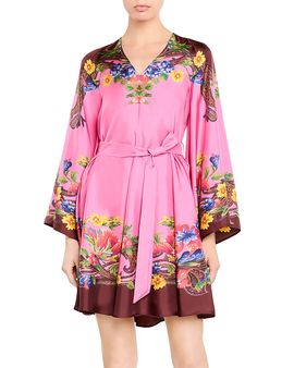 Etro Etro Silk Floral Border Mini Dress