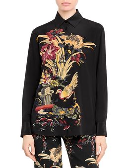 Etro Etro Silk Placed Print Shirt