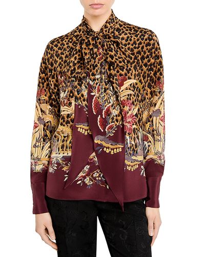 Etro Etro Silk Tie Neck Shirt