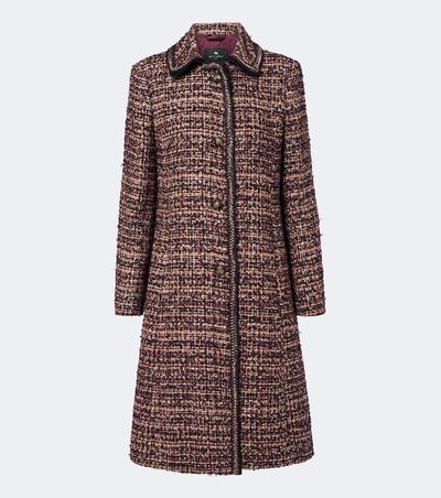 Etro Etro Single-breasted tweed coat