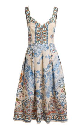 Etro Etro Sleeveless Cotton Midi Dress