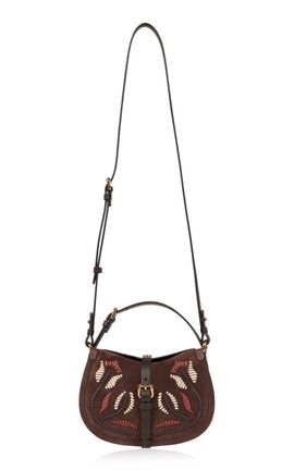 Etro Etro Small Crosta Pony Crossbody Bag with Fringes