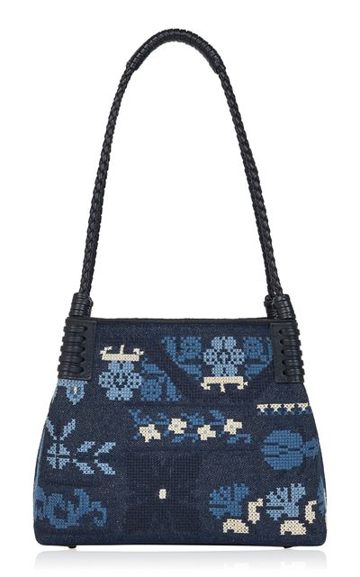 Etro Etro Small Denim Libra Shopping Bag