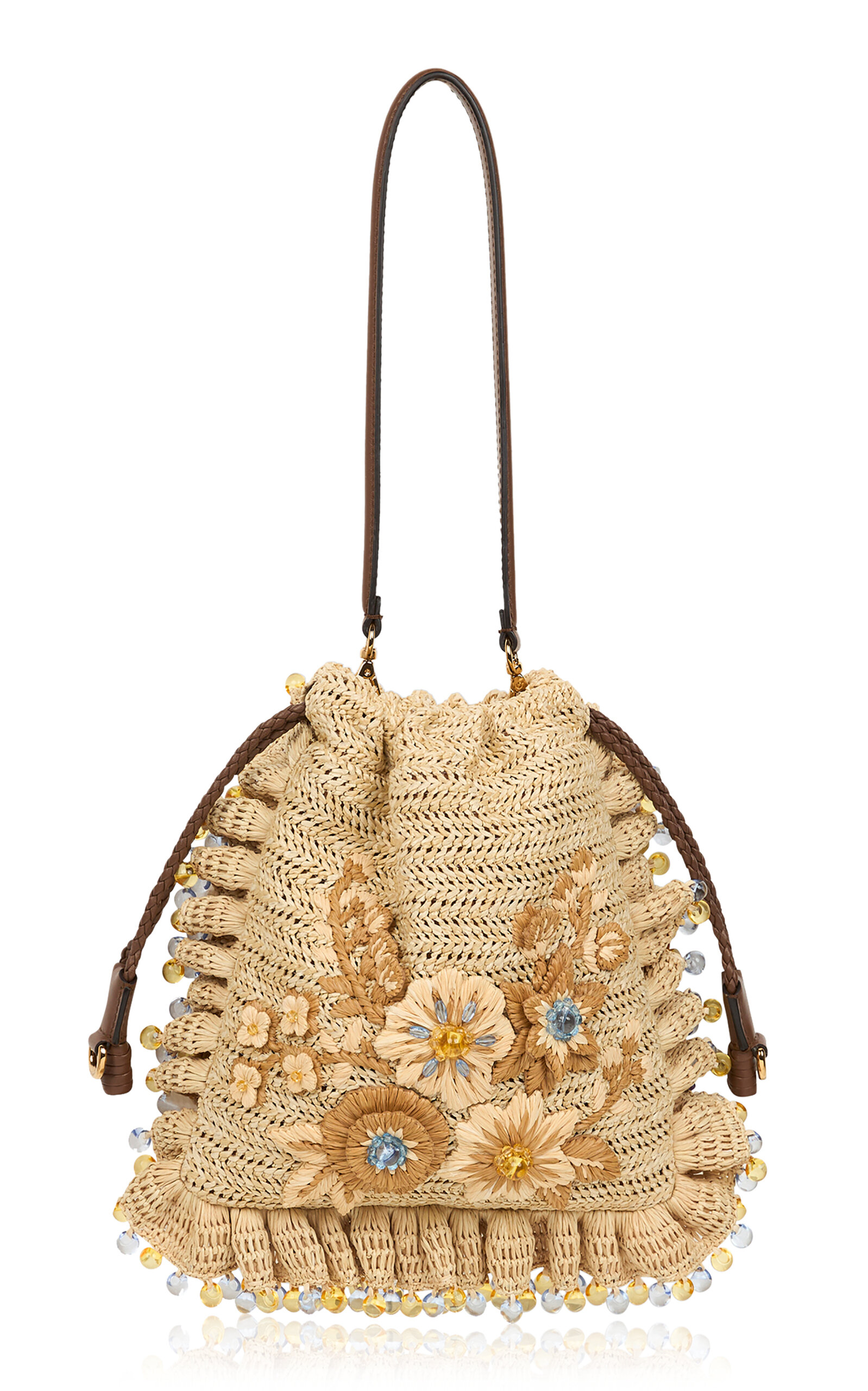 Etro Etro Small Raffia Kalispera Shoulder Bag