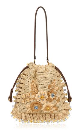 Etro Etro Small Raffia Kalispera Shoulder Bag