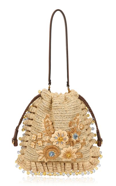 Etro Etro Small Raffia Kalispera Shoulder Bag