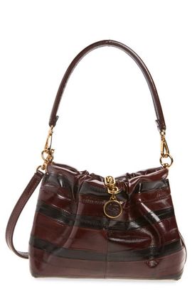 Etro Etro Small Vela Blossom Striped Leather Shoulder Bag
