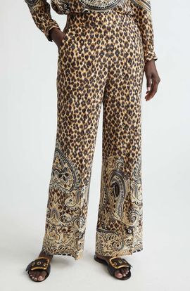 Etro Etro Straight Leg Silk Pants